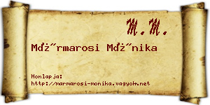 Mármarosi Mónika névjegykártya